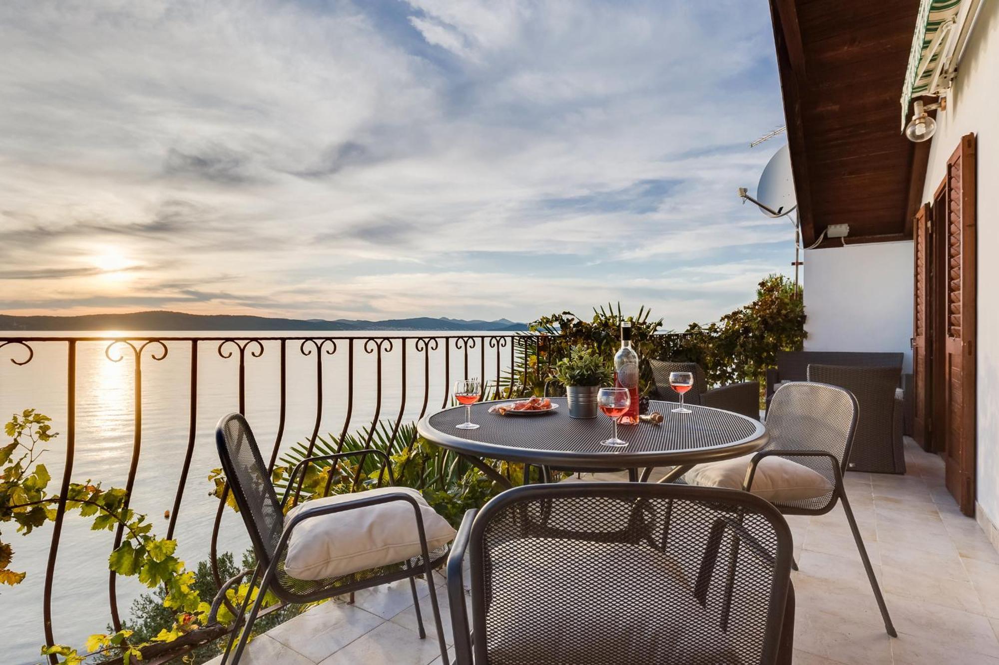 Sunset Family House In Bibinje On The Beach Ngoại thất bức ảnh
